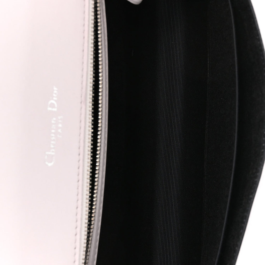 Calfskin Medium Diorama Flap Bag Off White