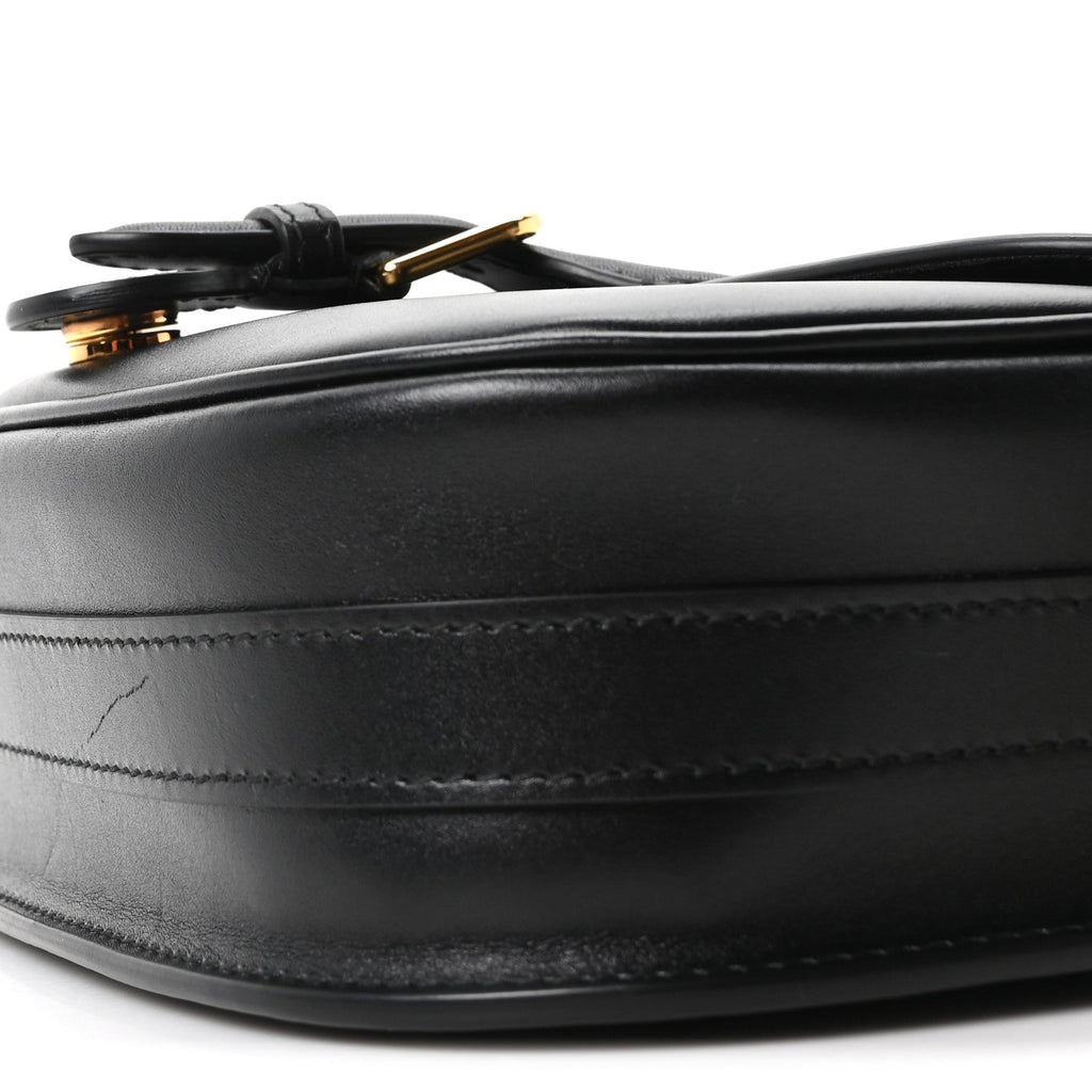 Box Calfskin Medium Bobby Flap Black