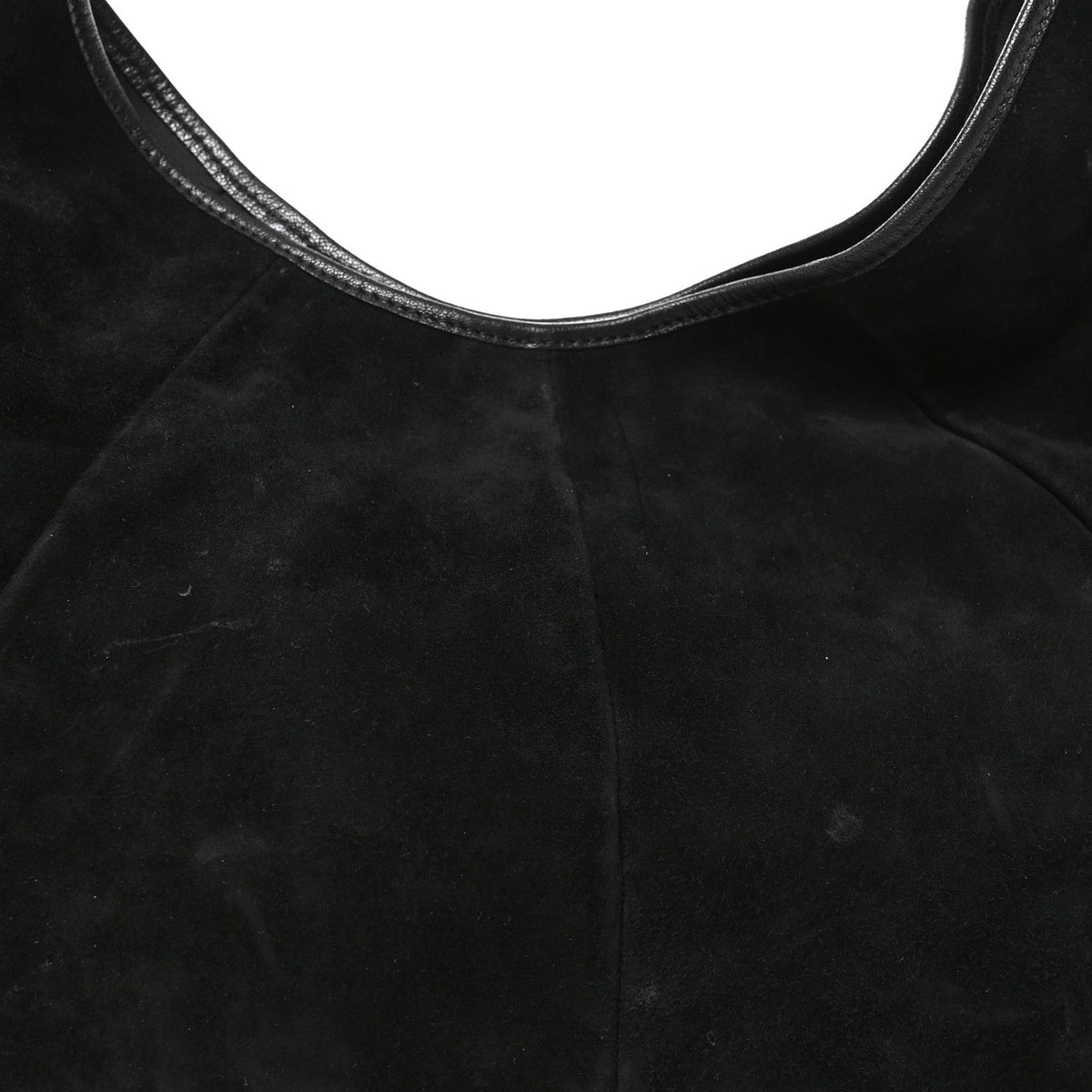 Suede Buffalo Horn Mombasa Hobo Black