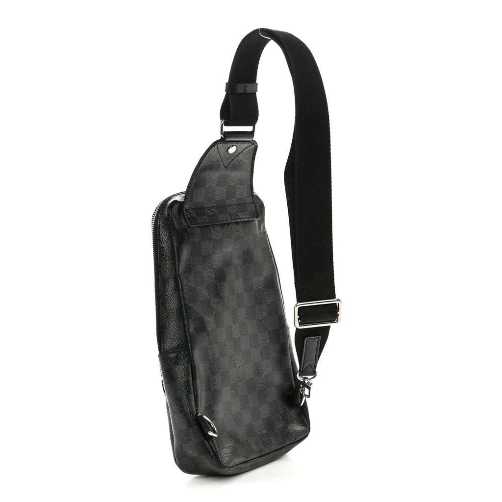 Damier Graphite Avenue Sling Bag Onyx Silver