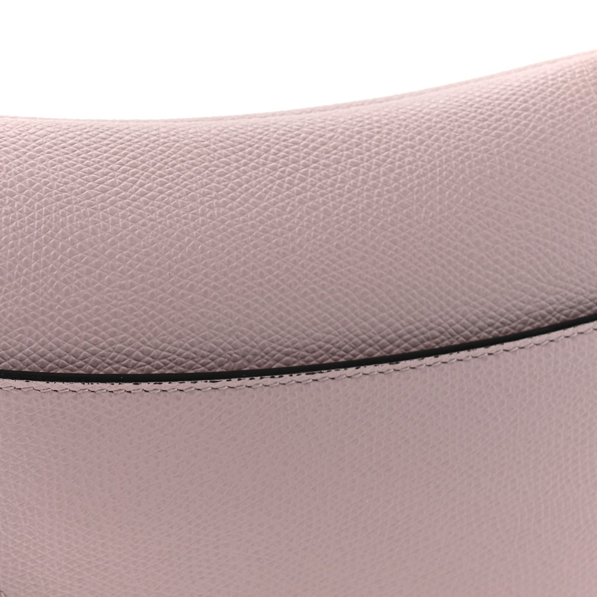 Grained Calfskin Mini Saddle Bag Light Pink