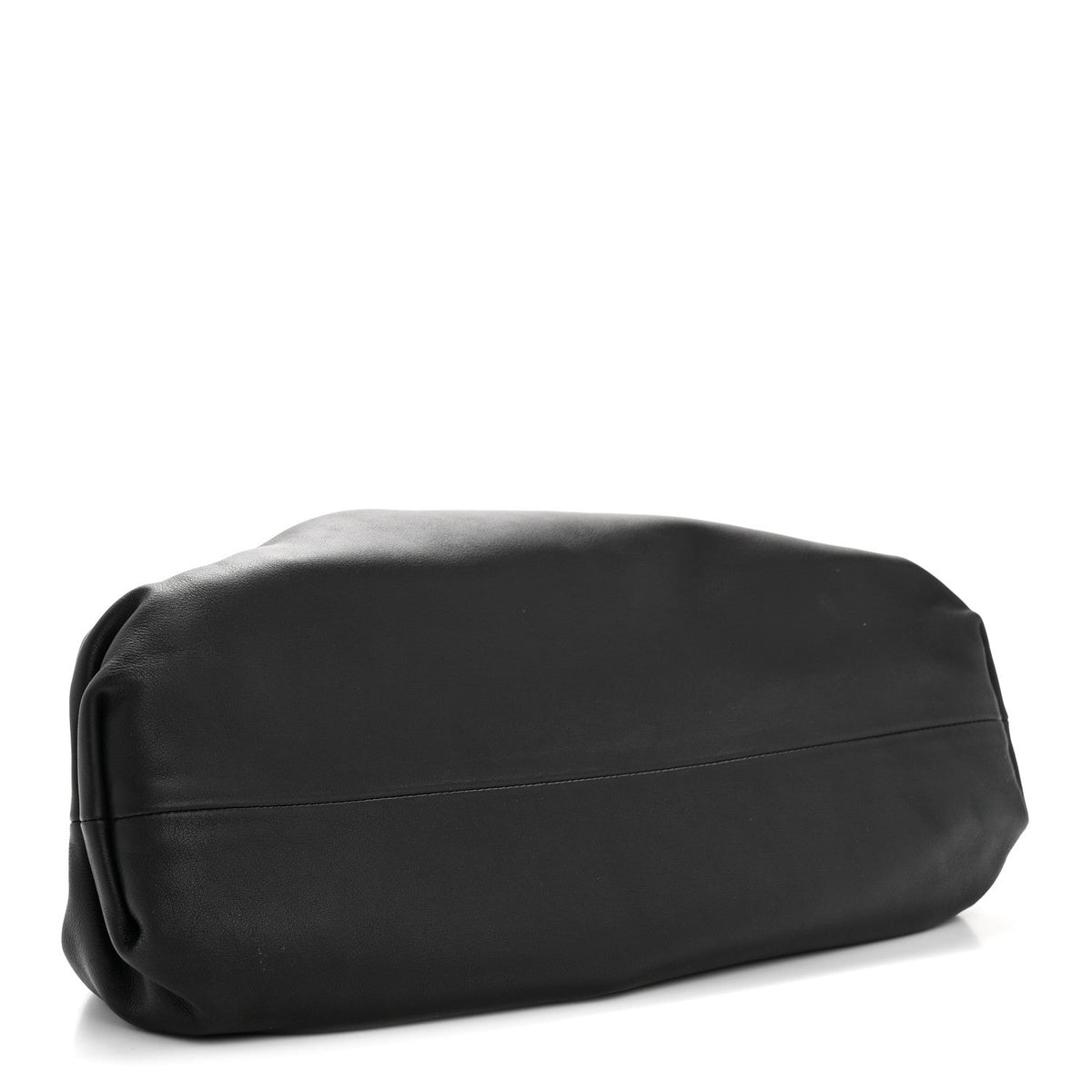 Smooth Butter Calf The Pouch Oversized Clutch Black