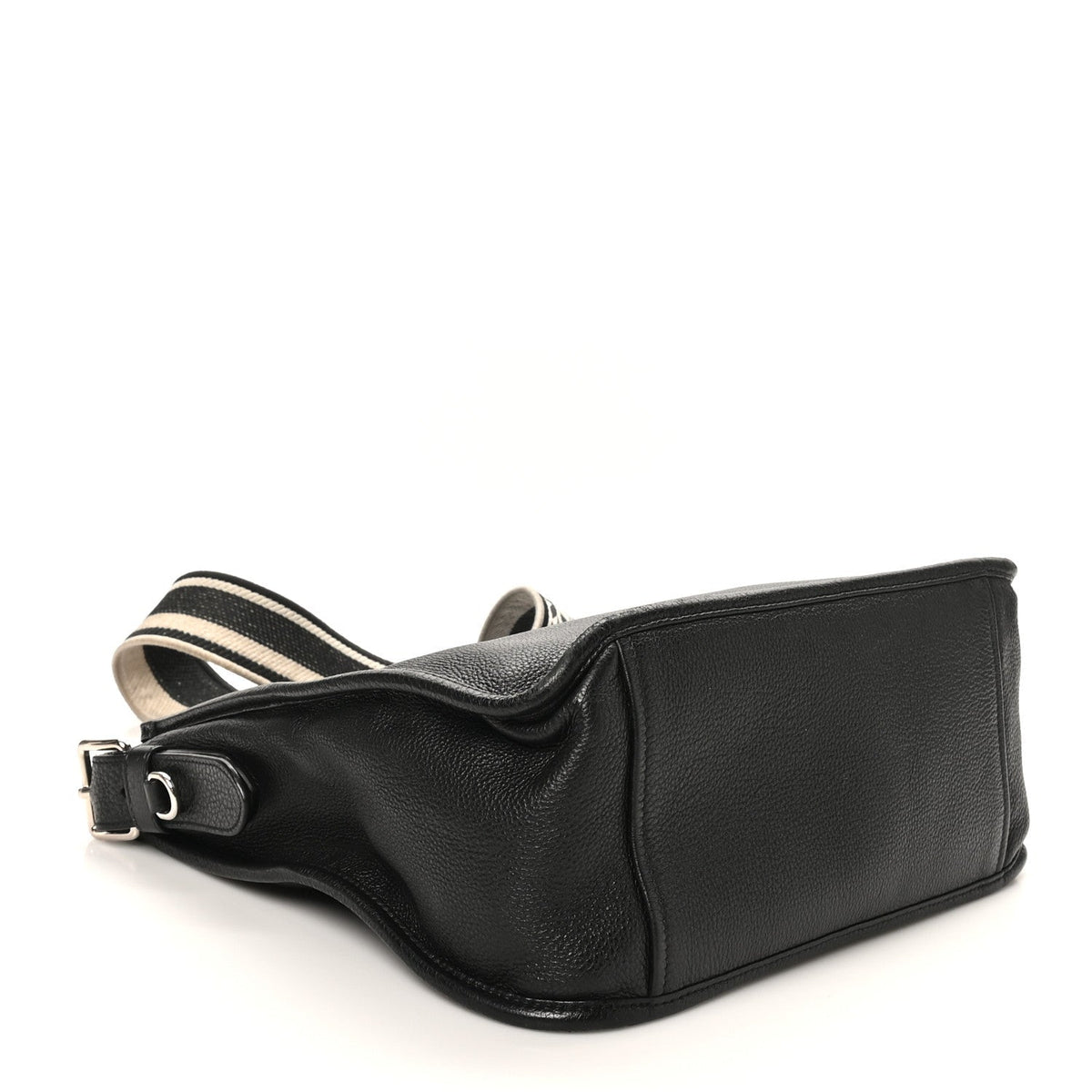 Vitello Daino Soft Hobo Messenger Bag Black