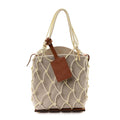 Canvas Calfskin Le Petit Filet Pralu Natural