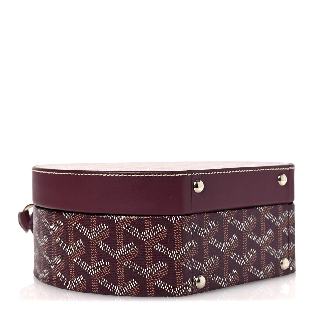 Goyardine Alto Hatbox Burgundy