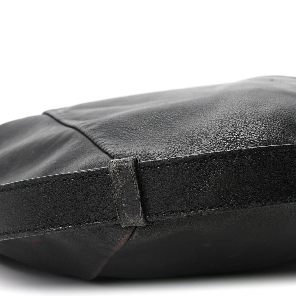 Buffalo Horn Small Mombasa Hobo Black