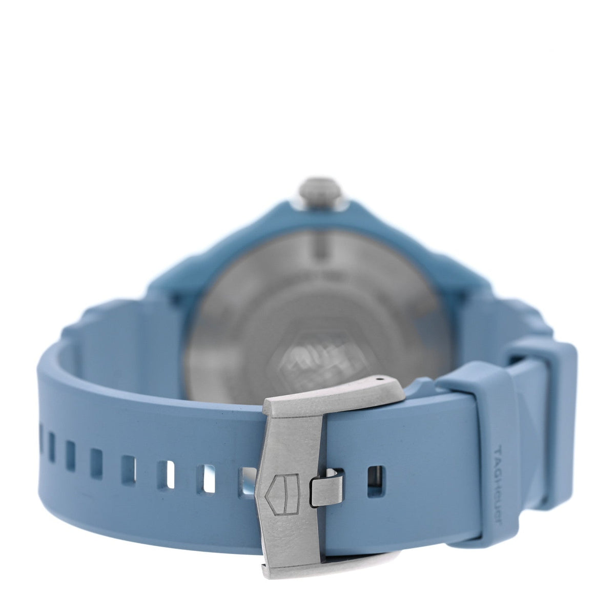 Polylight Stainless Steel Rubber 38mm Formula 1 Solargraph Quartz Watch Light Blue WBY1163