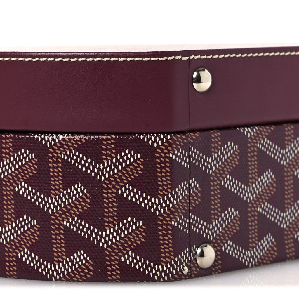 Goyardine Alto Hatbox Burgundy