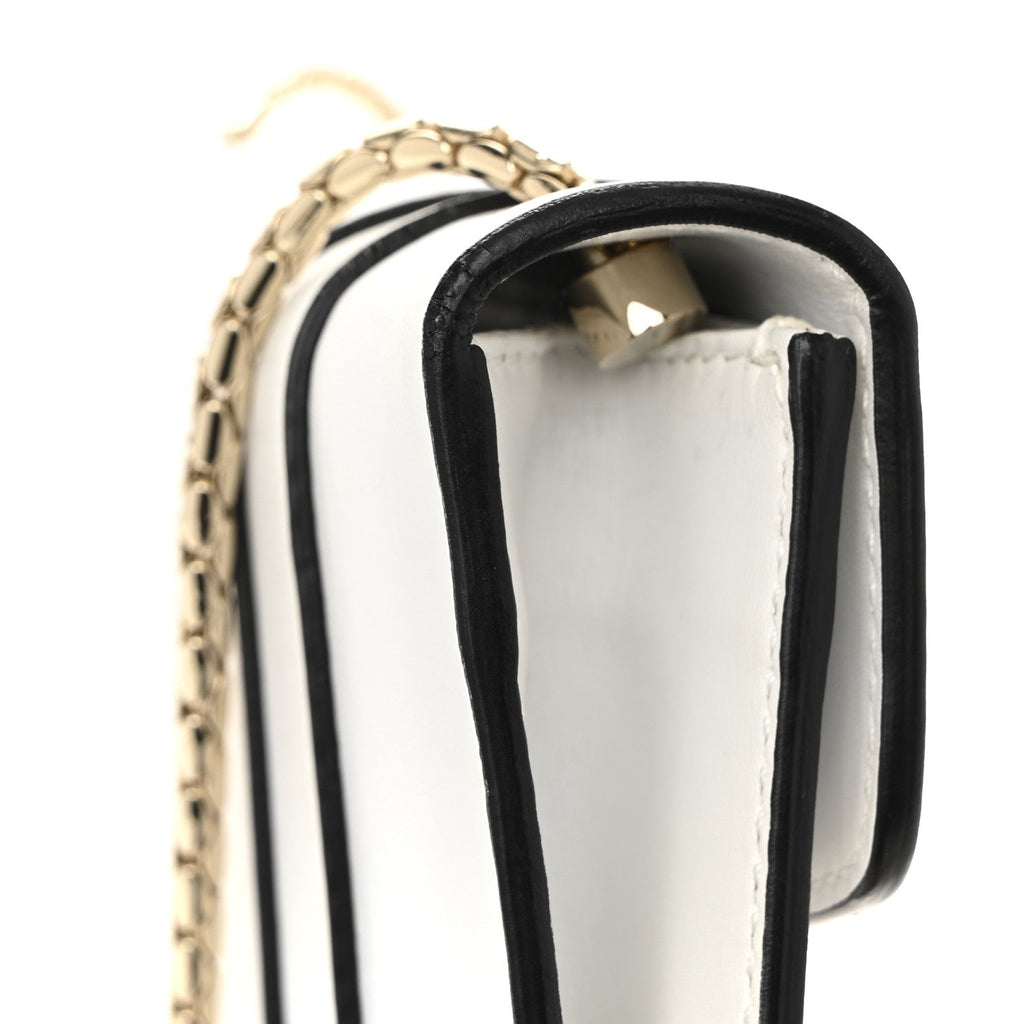 Calfskin Small Serpenti Forever Crossbody Bag White Agate
