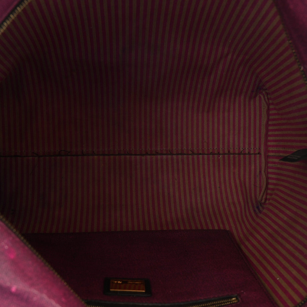 Zucca Spalmati Medium Roll Tote Tobacco Fuxia