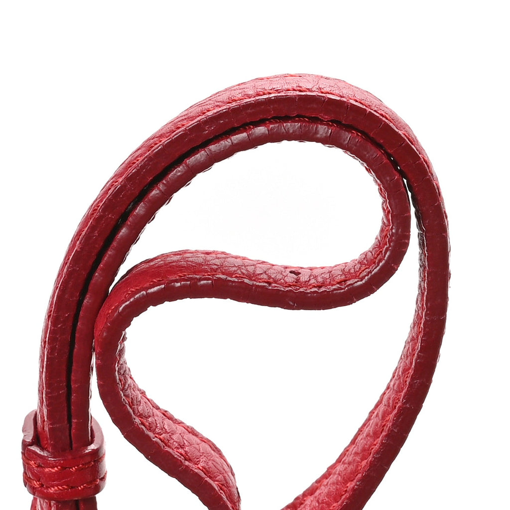 Grained Calfskin Milky Way Shoulder Bag Red