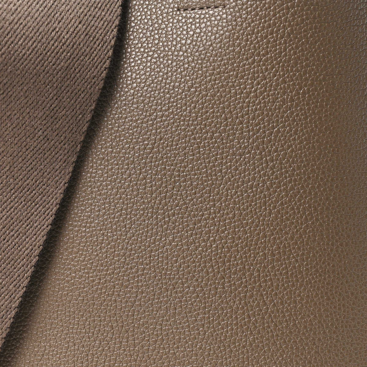 Soft Grained Calfskin Small Sangle Bucket Bag Taupe