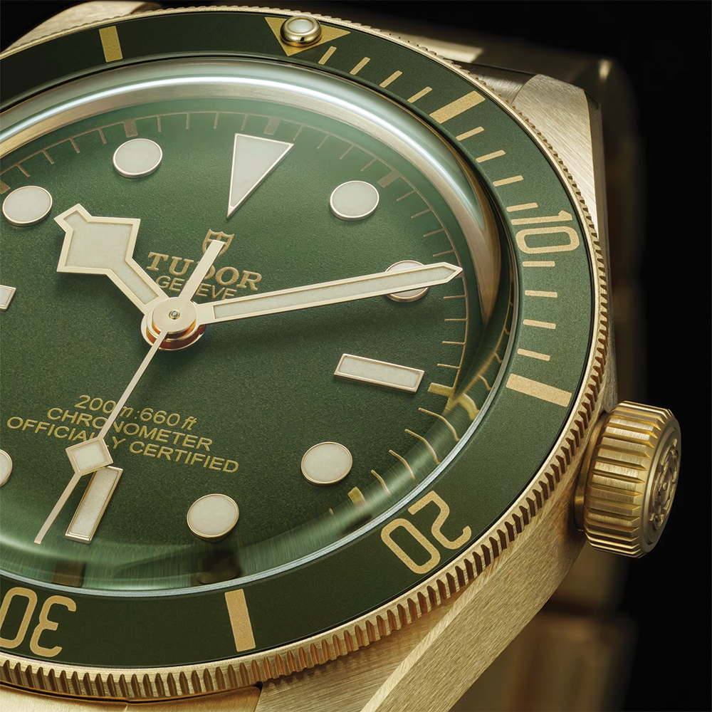 Black Bay 58 18K Yellow-Gold 39mm - Green on Bracelet