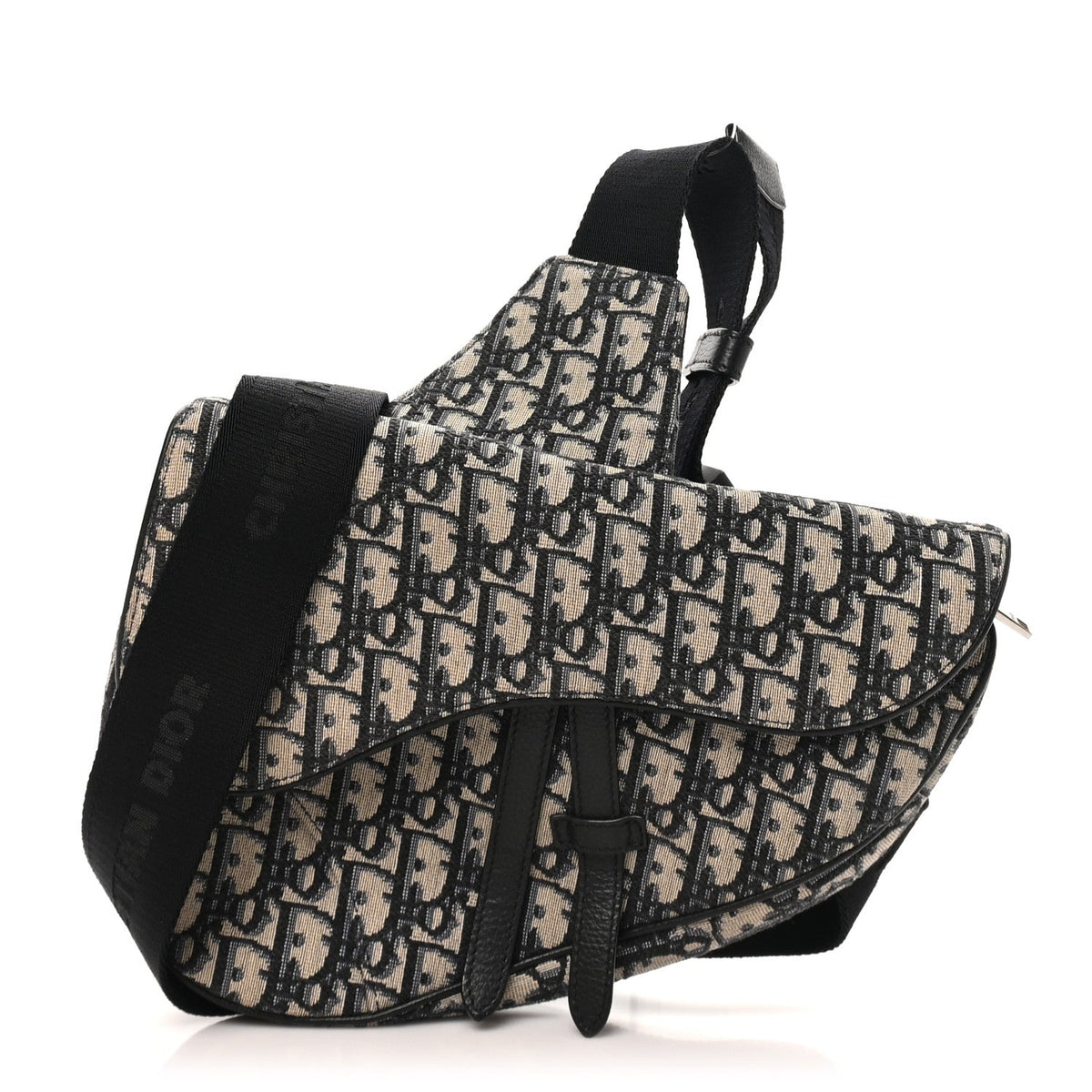 Oblique Mens Saddle Bag Blue