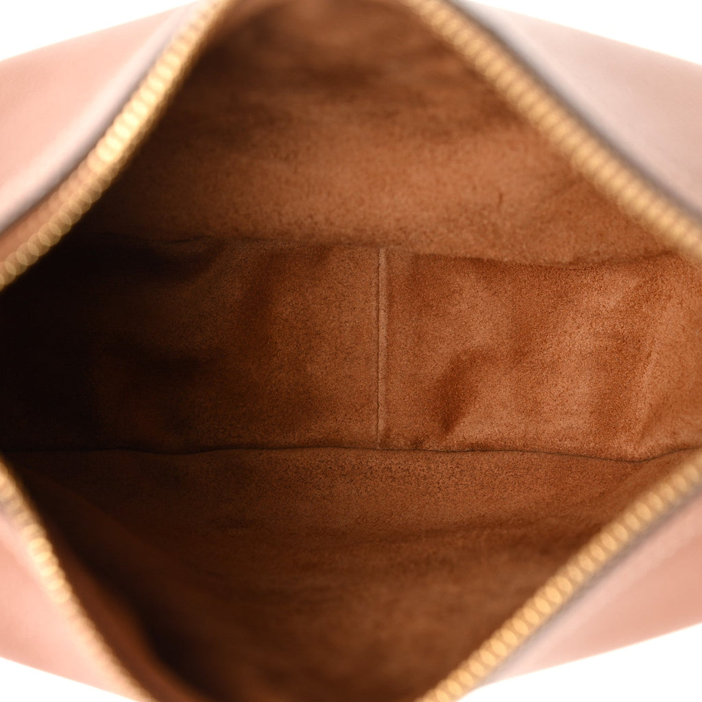 Supple Calfskin Small Triomphe Heloise Shoulder Bag Tan