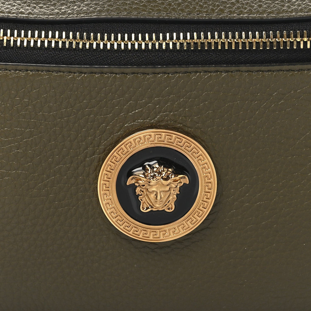 Grained Calfskin Vanitas Medea Belt Bag Khaki