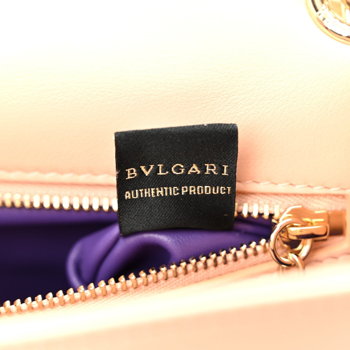 Calfskin Matelasse Small Serpenti Cabochon Shoulder Bag Peach