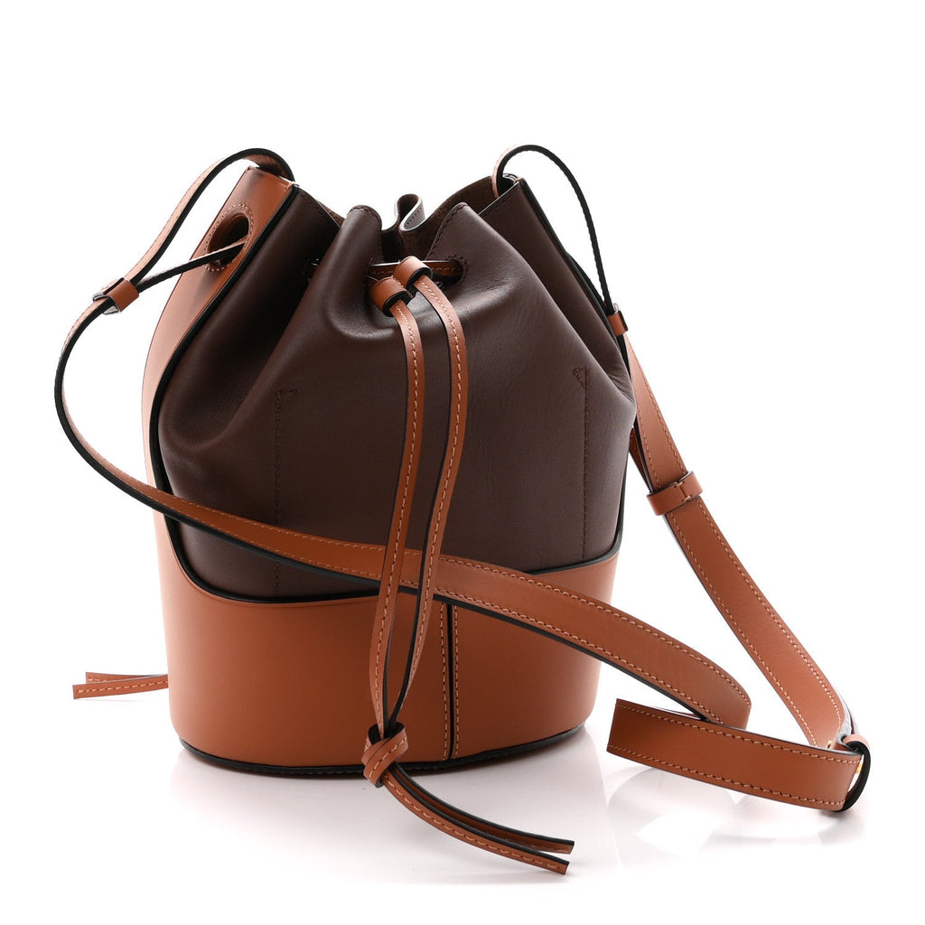 Calfskin Small Balloon Bucket Bag Hazelnut