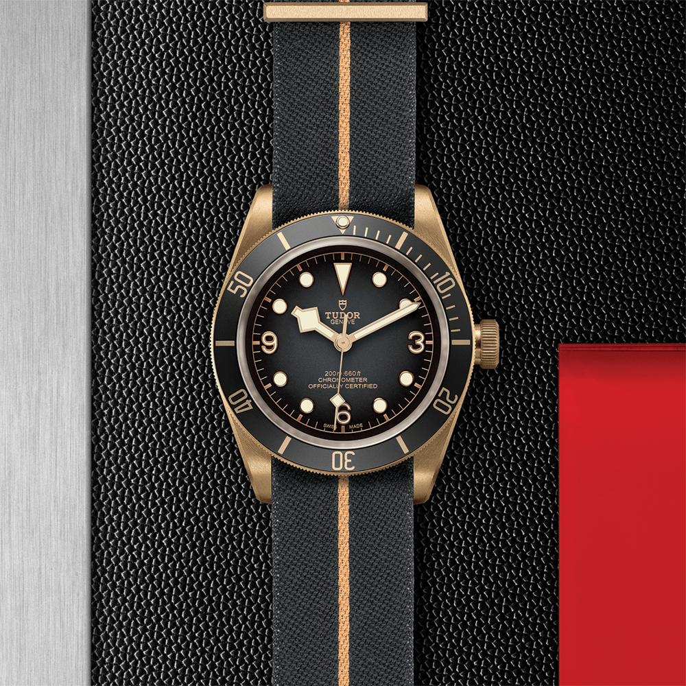 Black Bay Bronze 43mm - Slate Grey on Fabric Strap