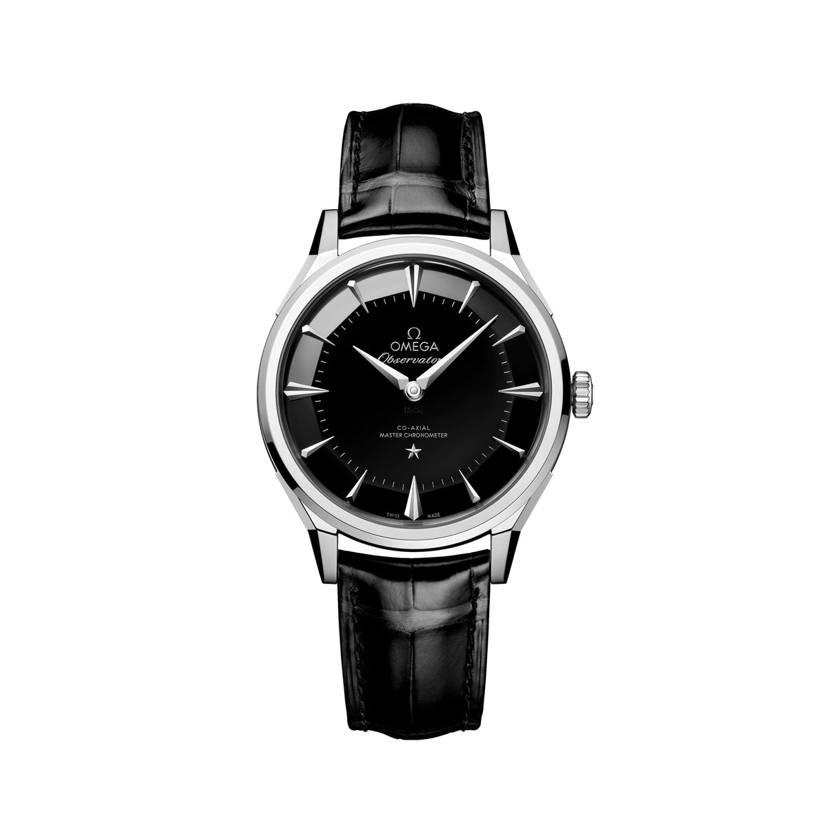 Constellation Observatory 39.4mm - Black on Leather Strap