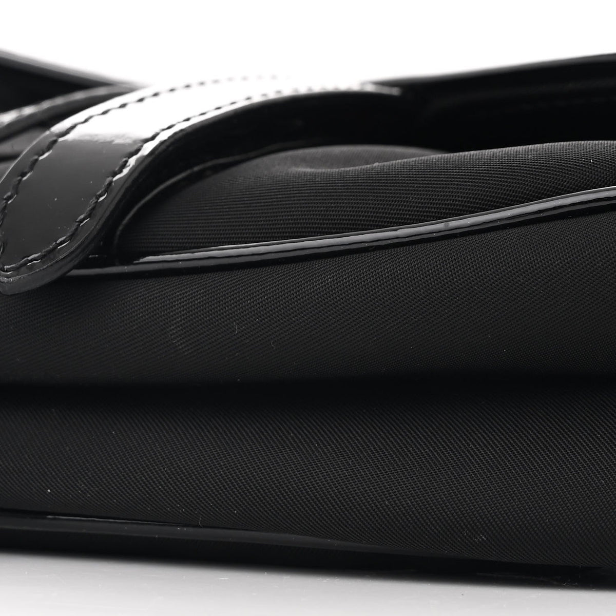 Nylon Saddle Bag Black