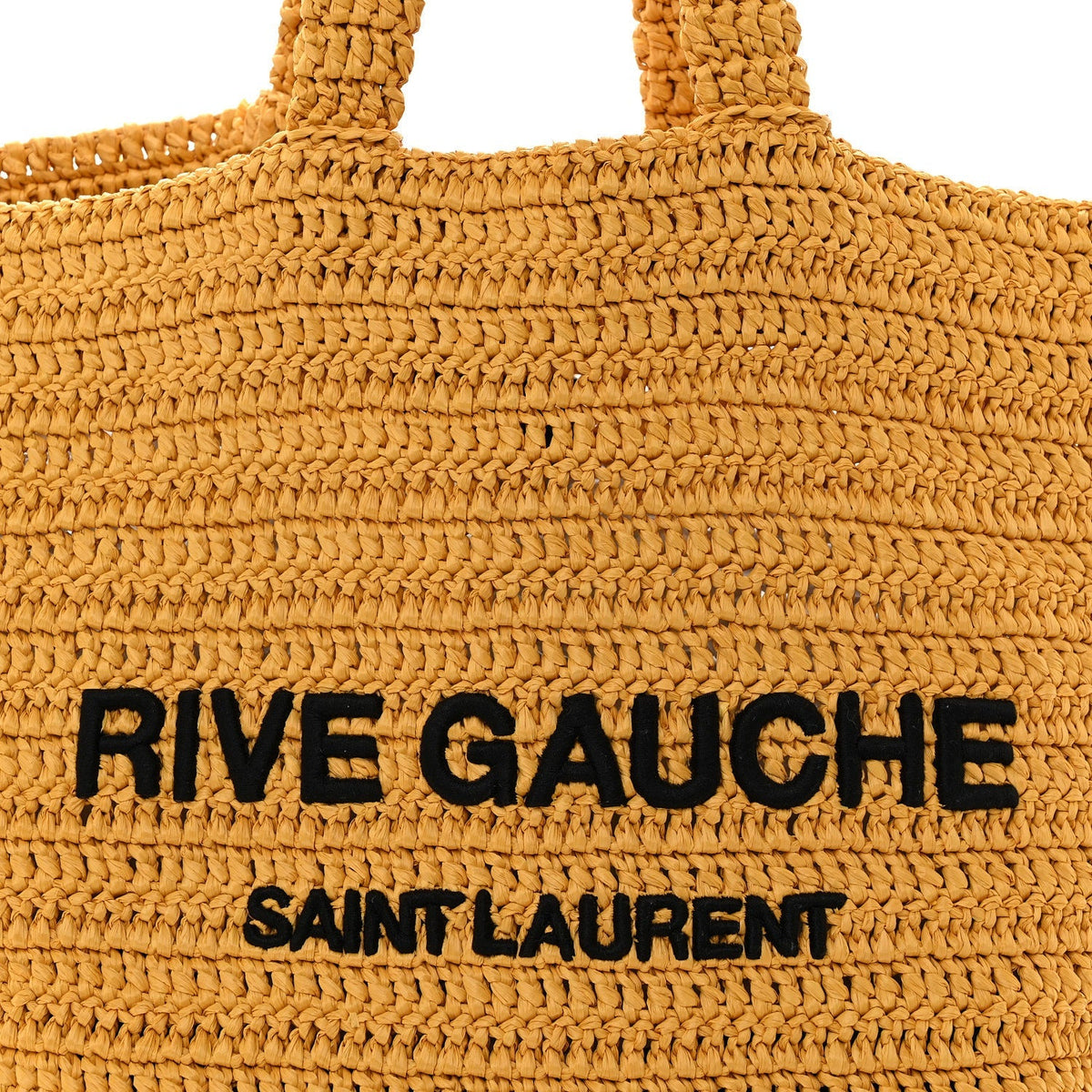 Raffia Rive Gauche Tote Yellow