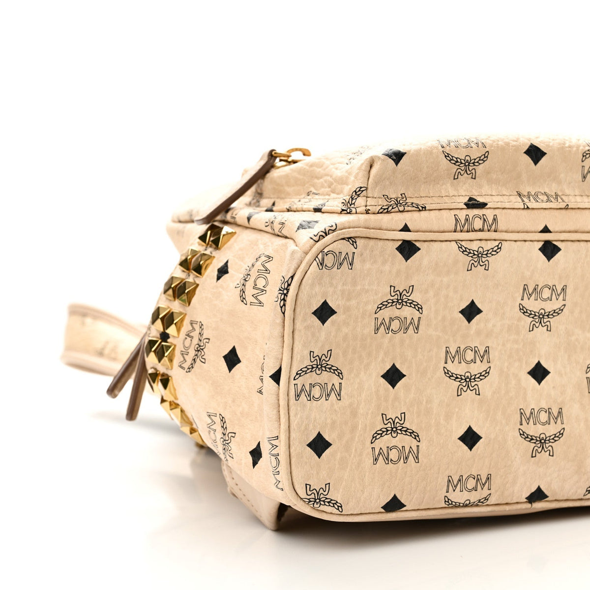 Visetos Small Side Stud Stark Backpack Beige