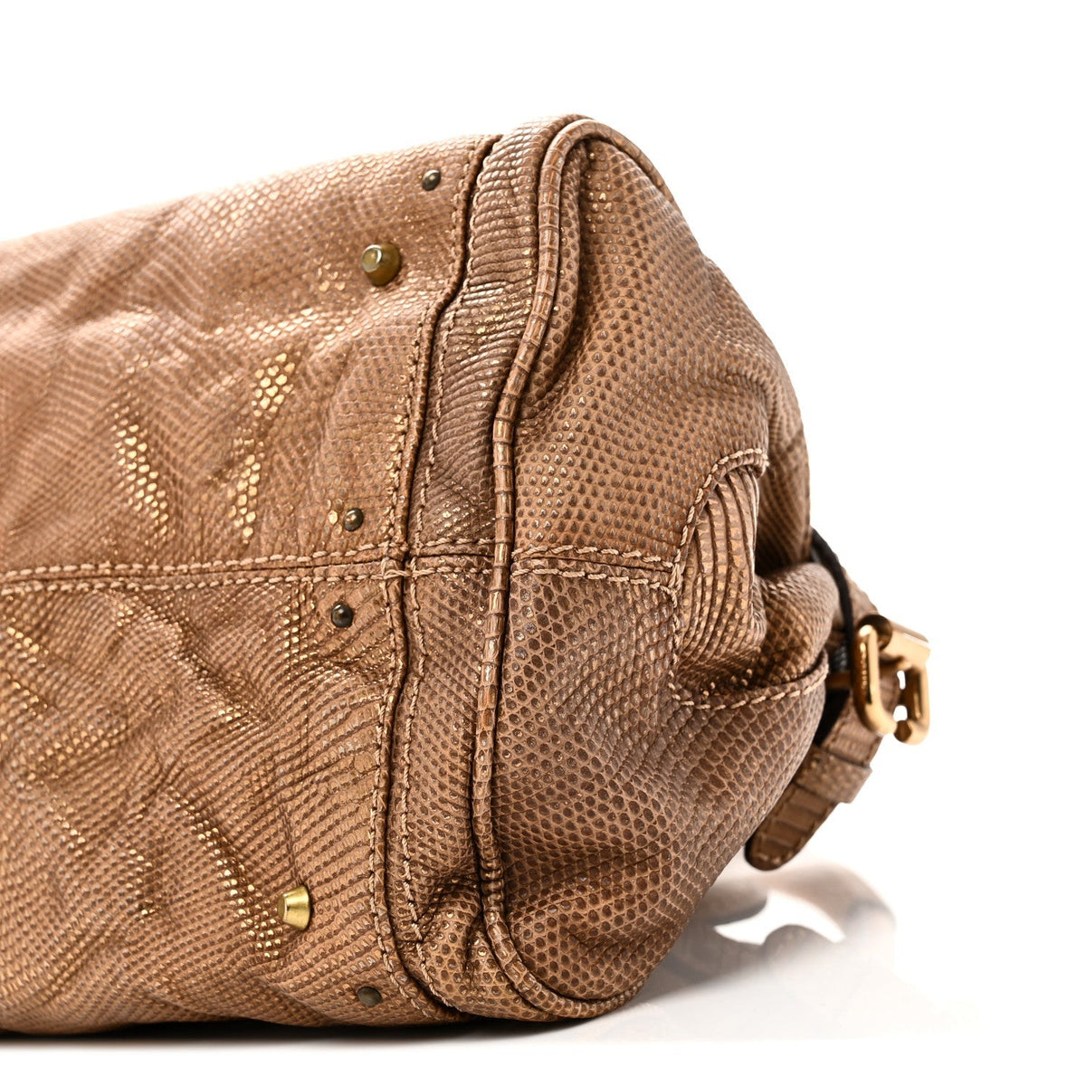 Lizard Medium Paddington Satchel Bronze