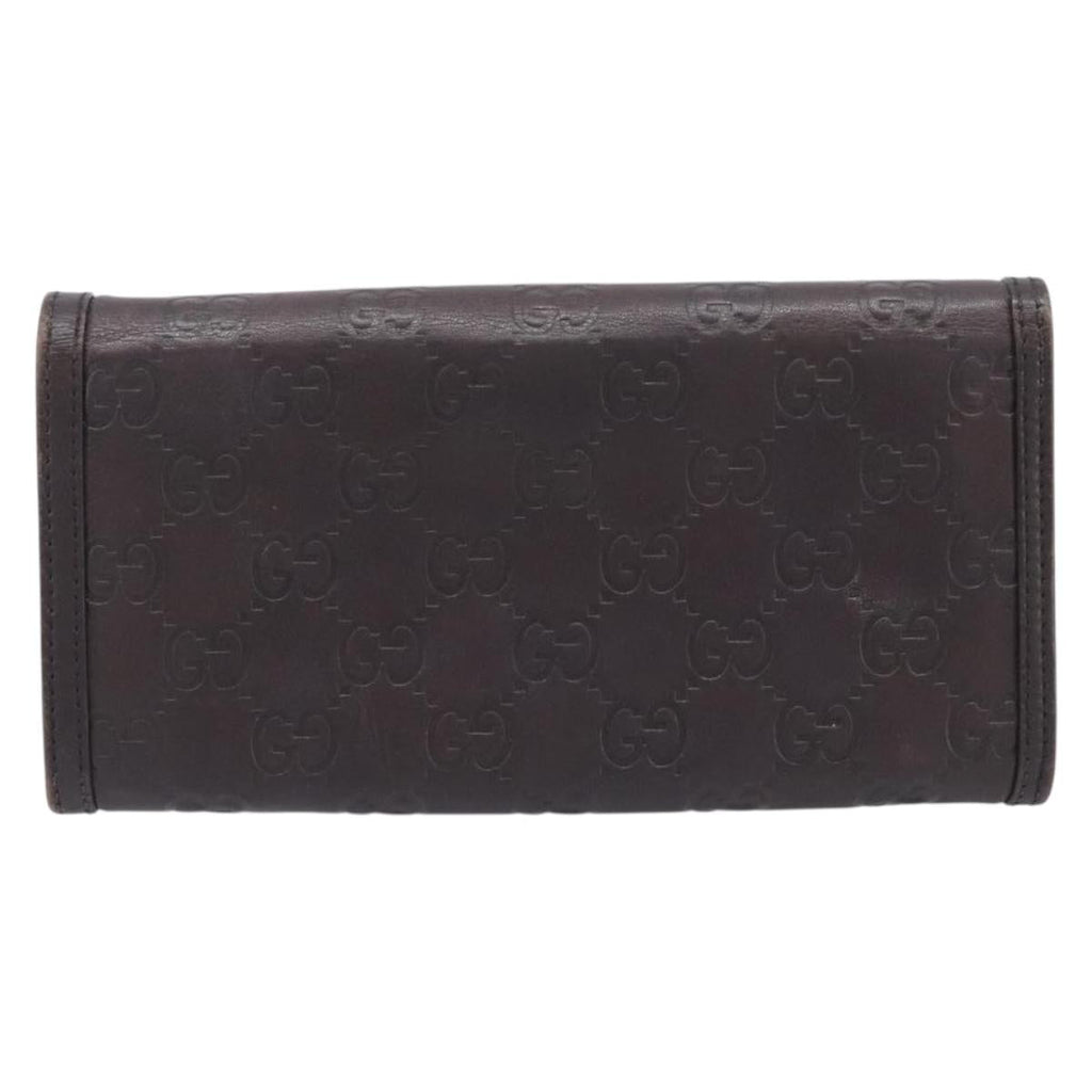 GUCCI GG Canvas Wallet PVC Leather 5 Set Beige Brown black Auth 190013
