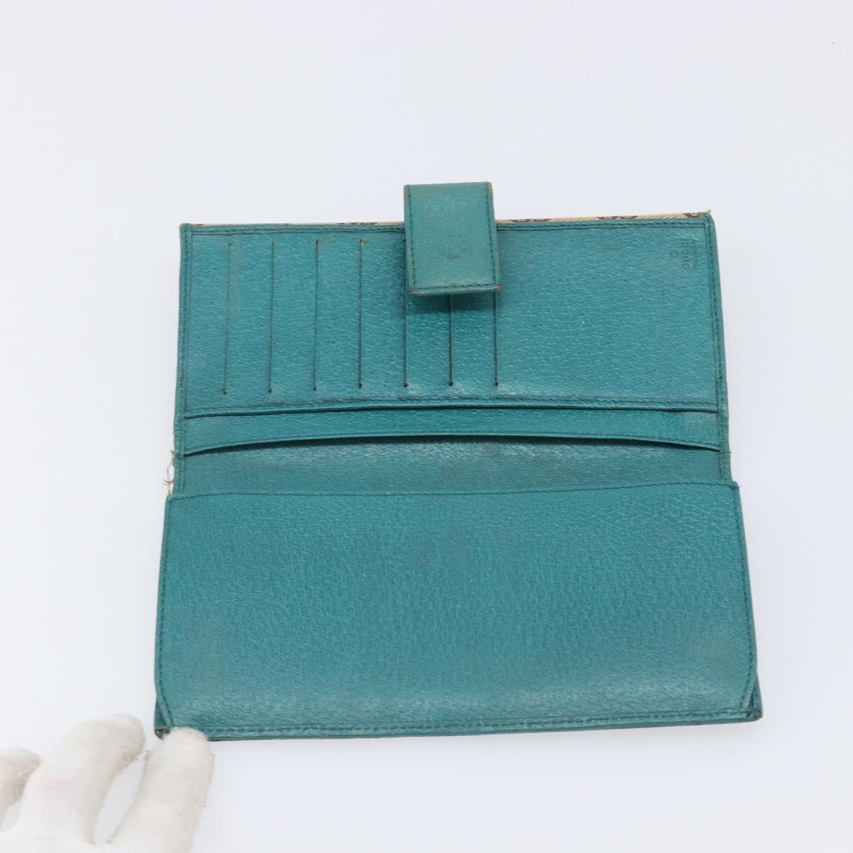 GUCCI GG Canvas Wallet PVC Leather 5 Set Beige Brown black Auth 190013