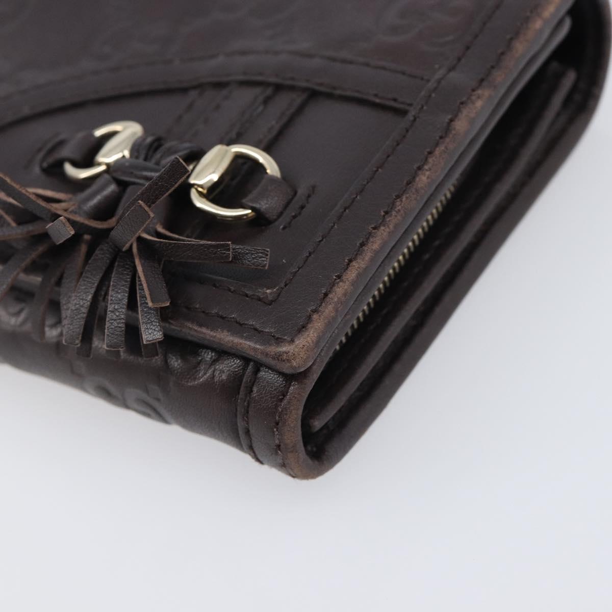 GUCCI GG Canvas Wallet PVC Leather 5 Set Beige Brown black Auth 190013