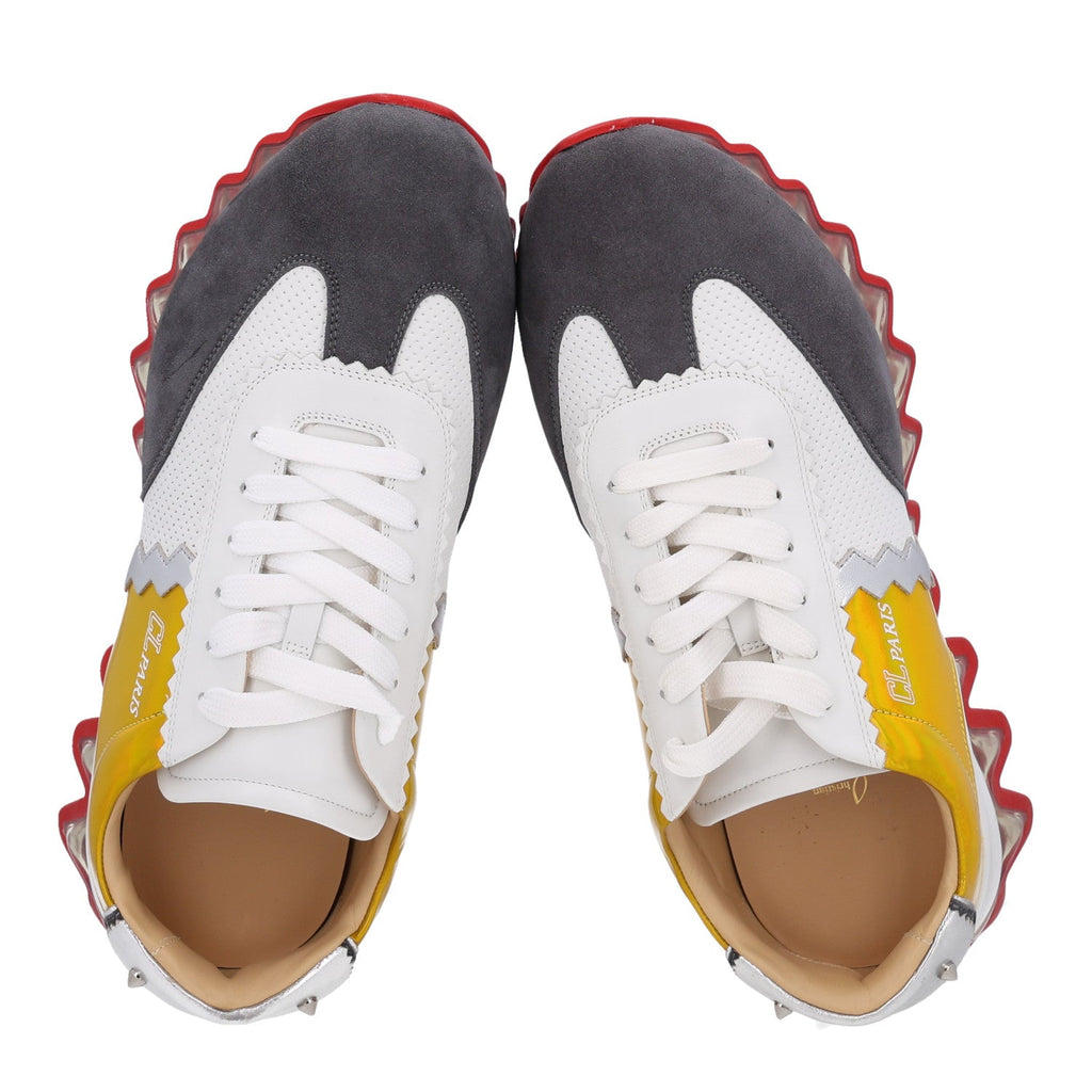 Suede Calfskin Mens Loubishark Sneakers 43 Versio