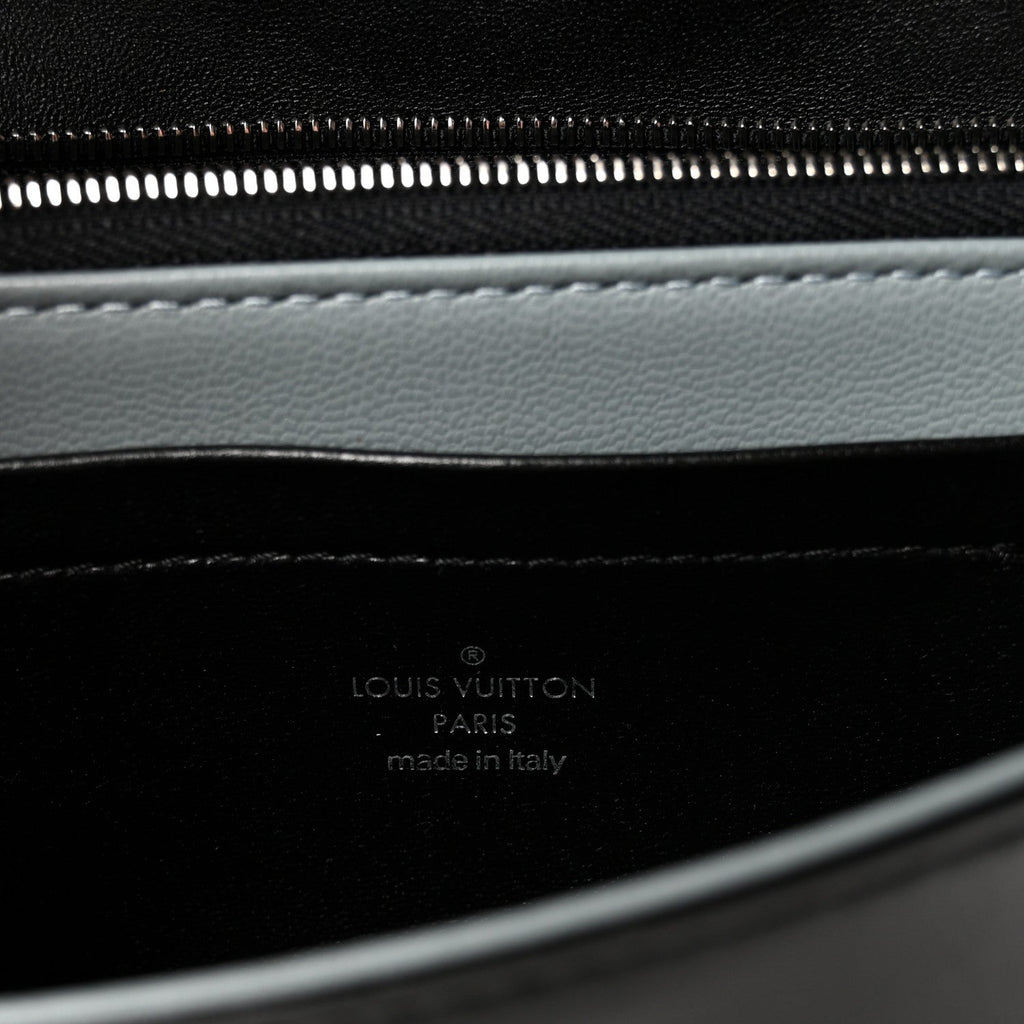Lambskin Embossed Monogram Scarabeo Pochette Coussin Black