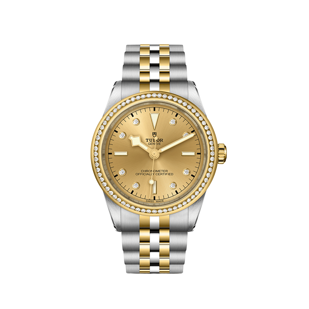Black Bay One S&G 39mm - Champagne, Diamond-Set and Diamond Bezel on Bracelet