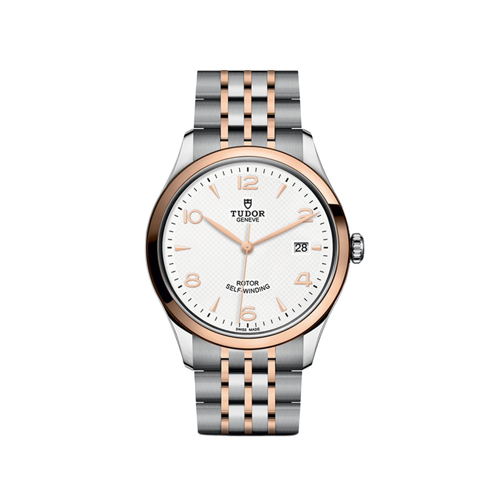 1926 Rose Gold Two-Tone 39mm - White on Bracelet