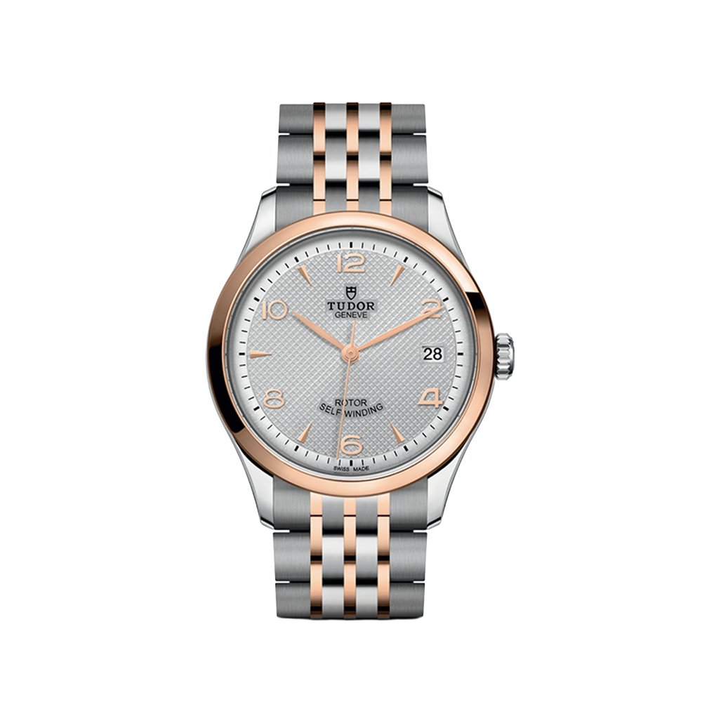1926 Rose Gold Two-Tone 36mm - Silver on Bracelet