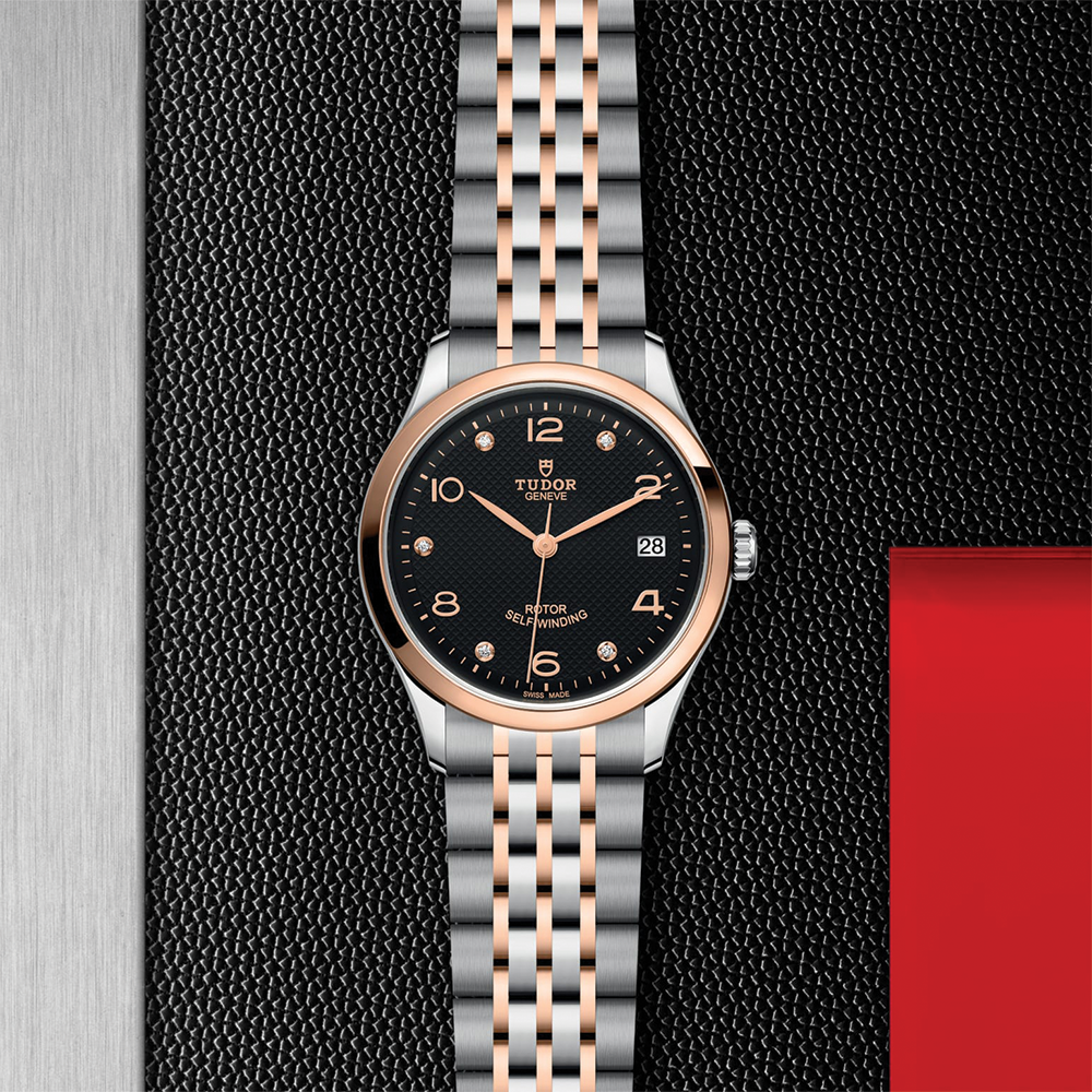 1926 Two-Tone 36mm - Black, Diamond-set on Bracelet