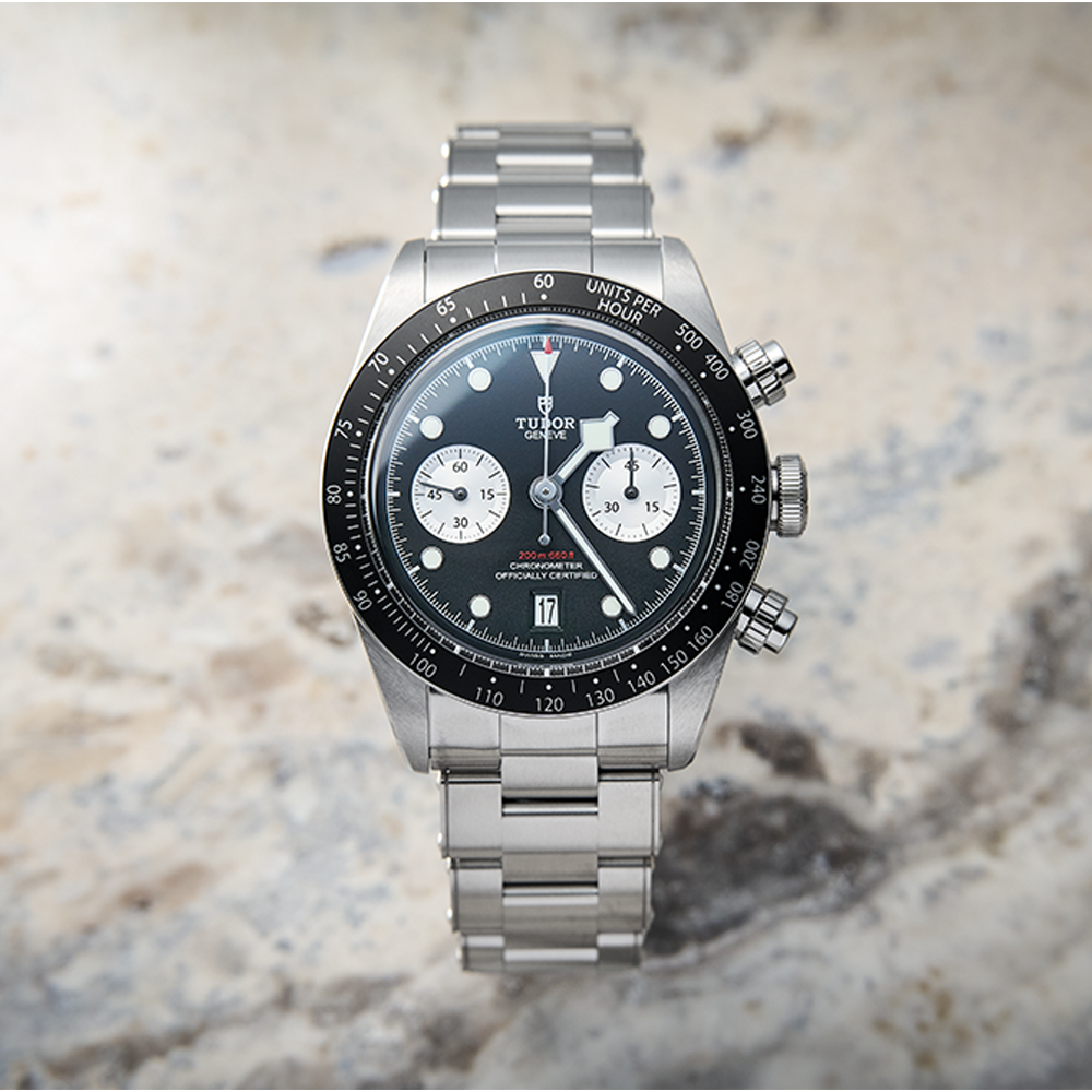 Black Bay Chrono 41mm - Black on 3-Link Bracelet