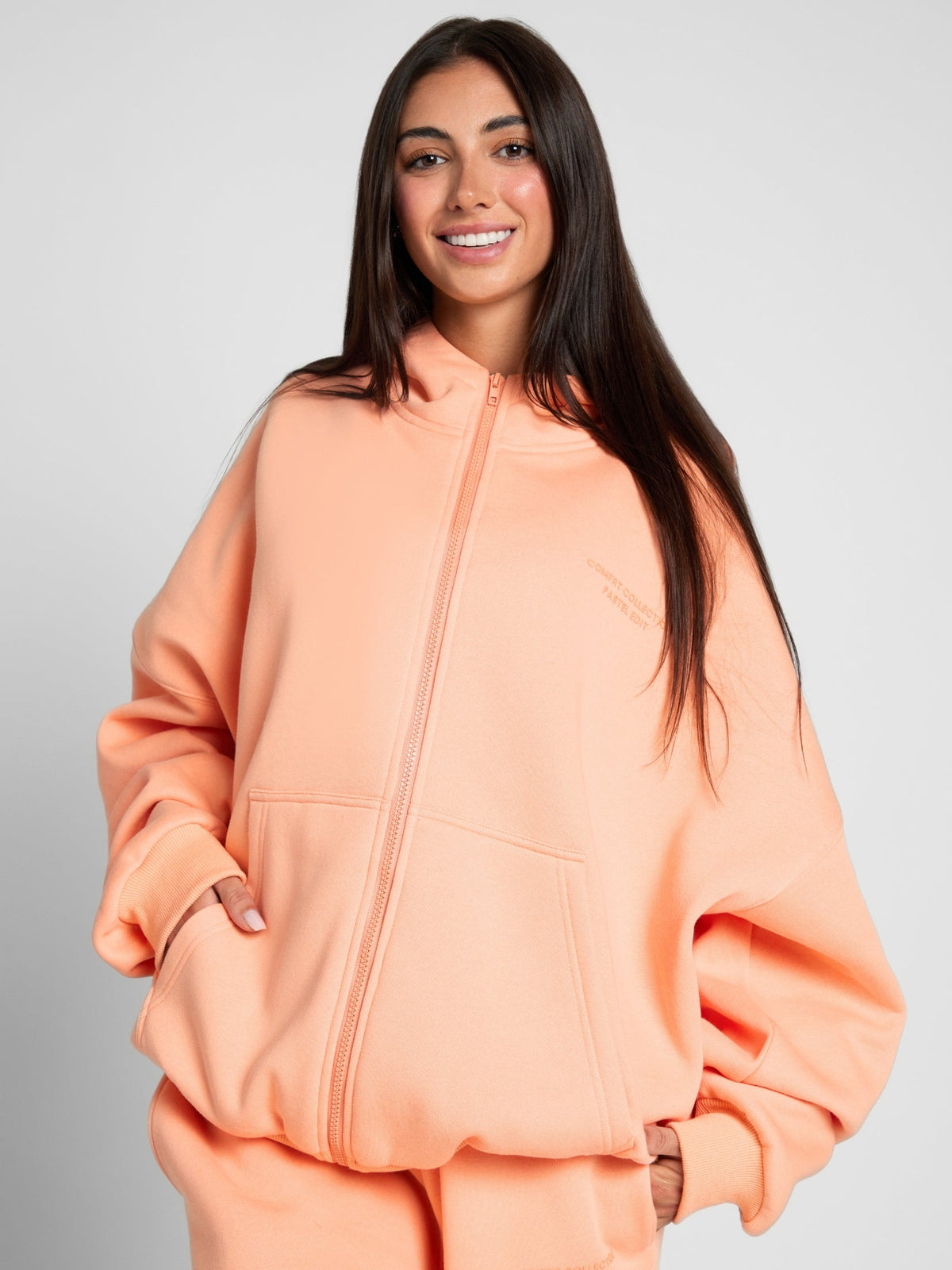 Pastel Zip Hoodie – Mega