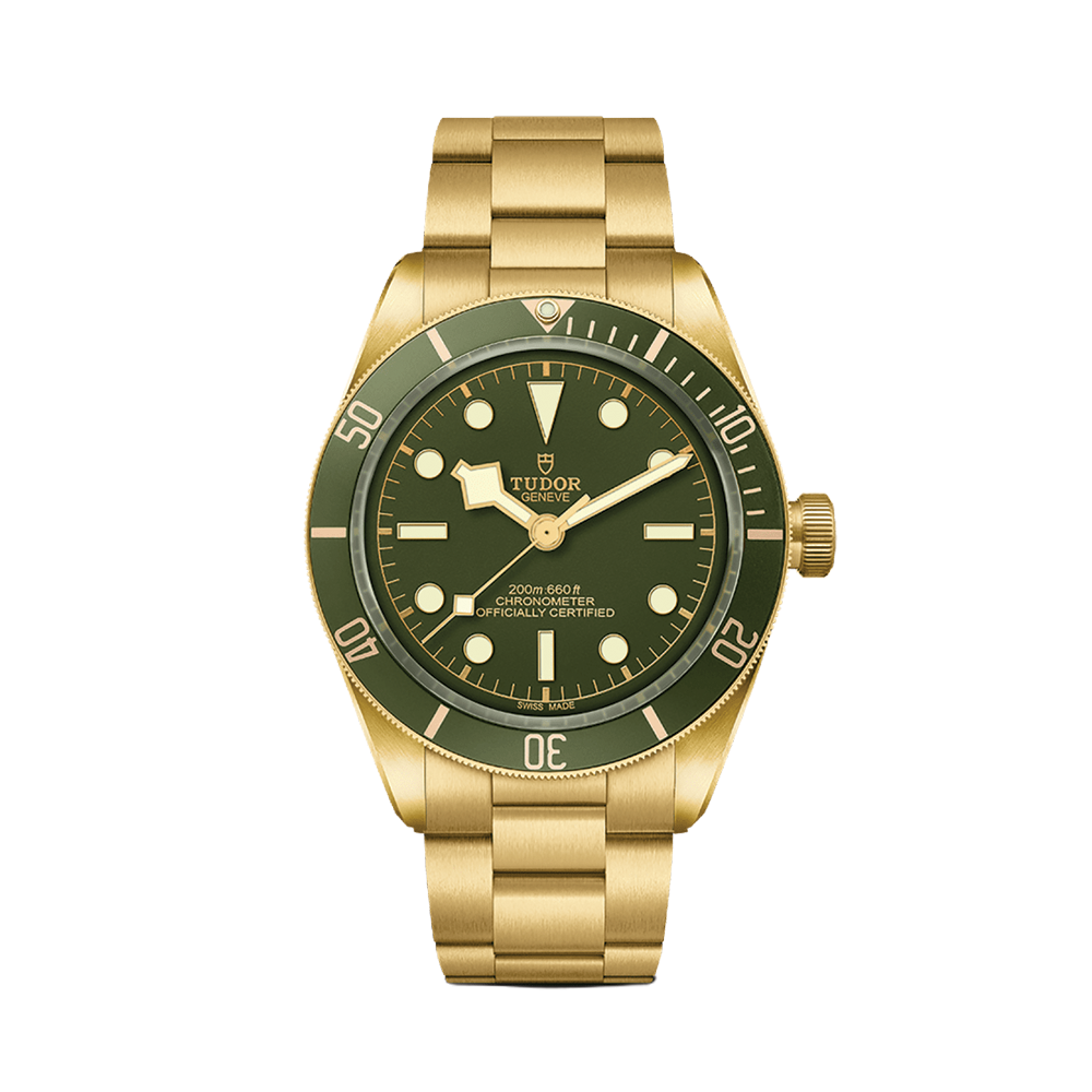 Black Bay 58 18K Yellow-Gold 39mm - Green on Bracelet