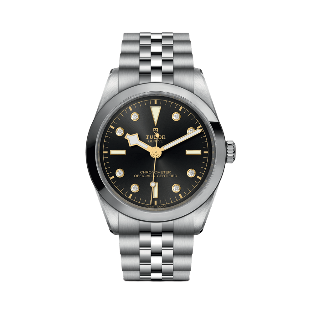 Black Bay One 36mm - Anthracite, Diamond-Set, Diamond Bezel on Bracelet