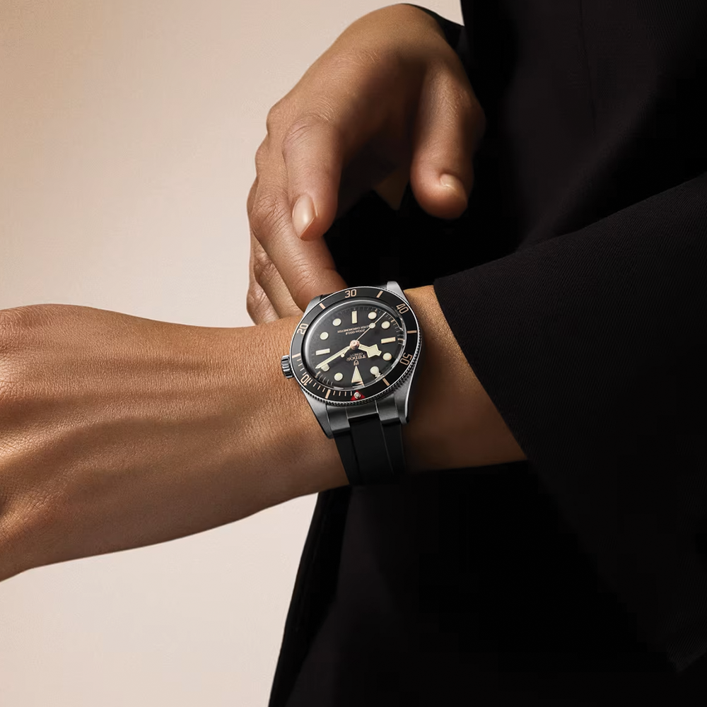 Black Bay 58 39mm - Black on Rubber Strap