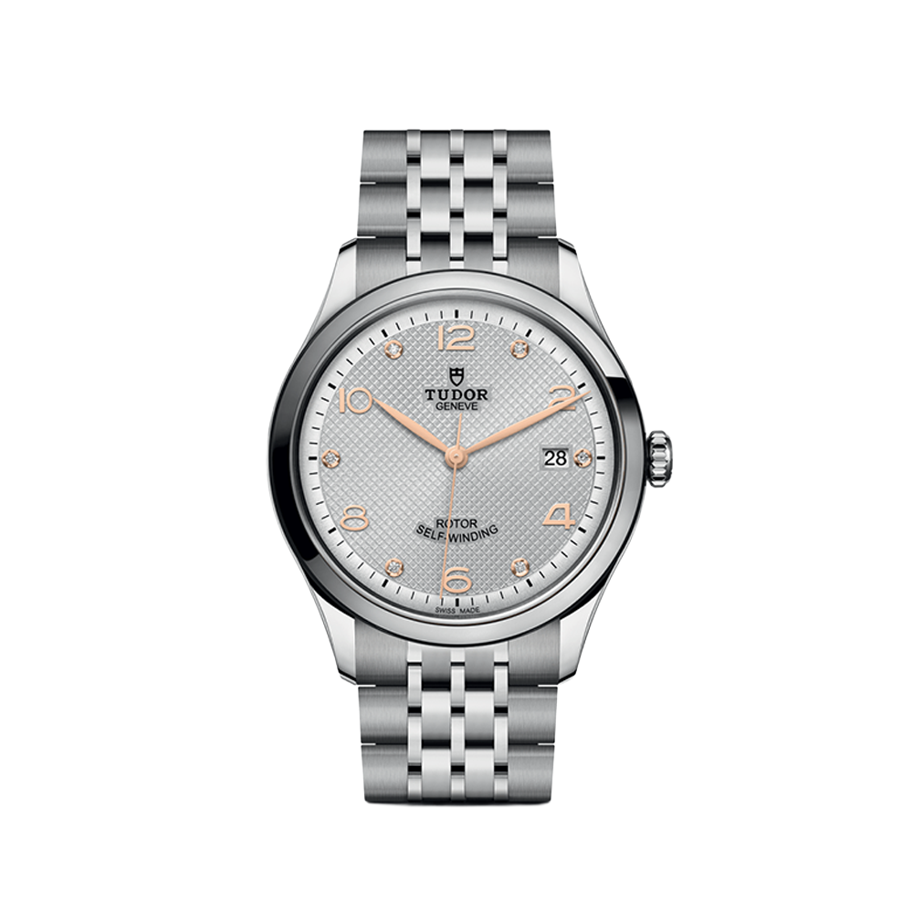 1926 39mm - Silver, Diamond-Set on Bracelet