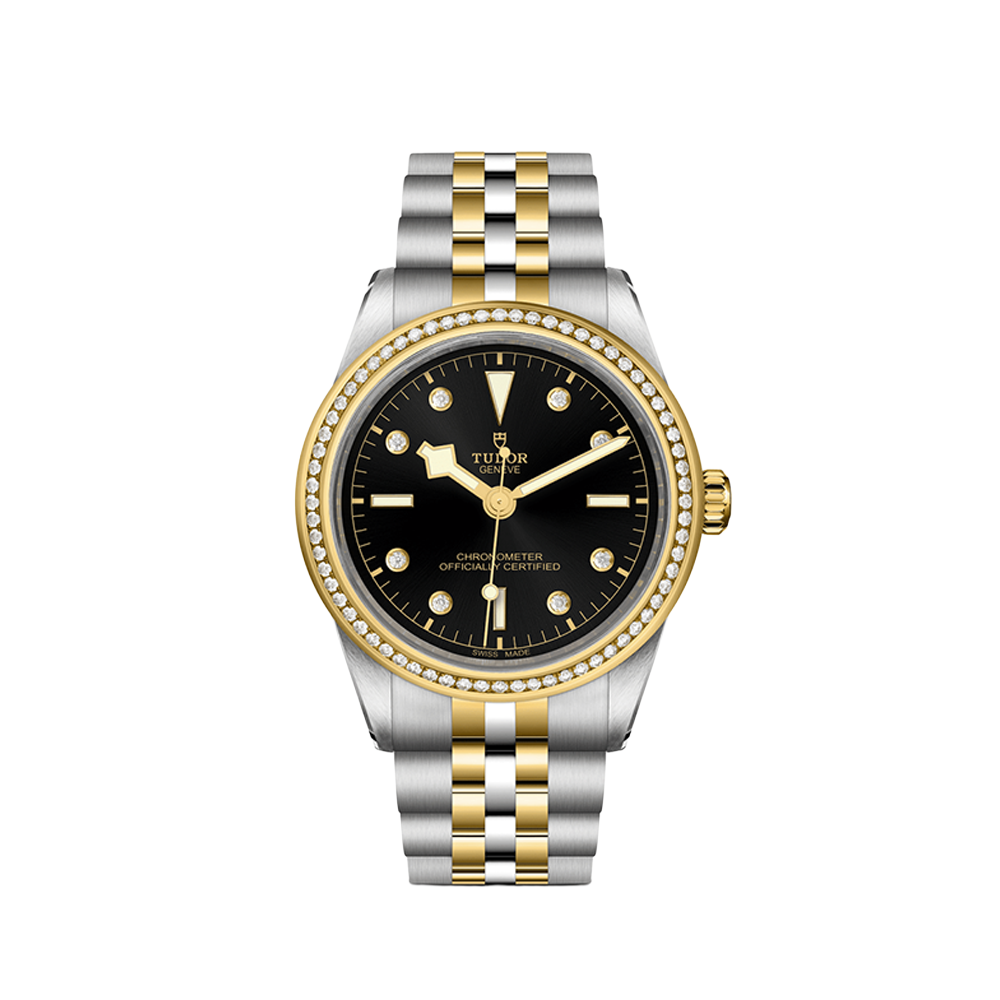 Black Bay One S&G 39mm - Black, Diamond-Set and Diamond Bezel on Bracelet