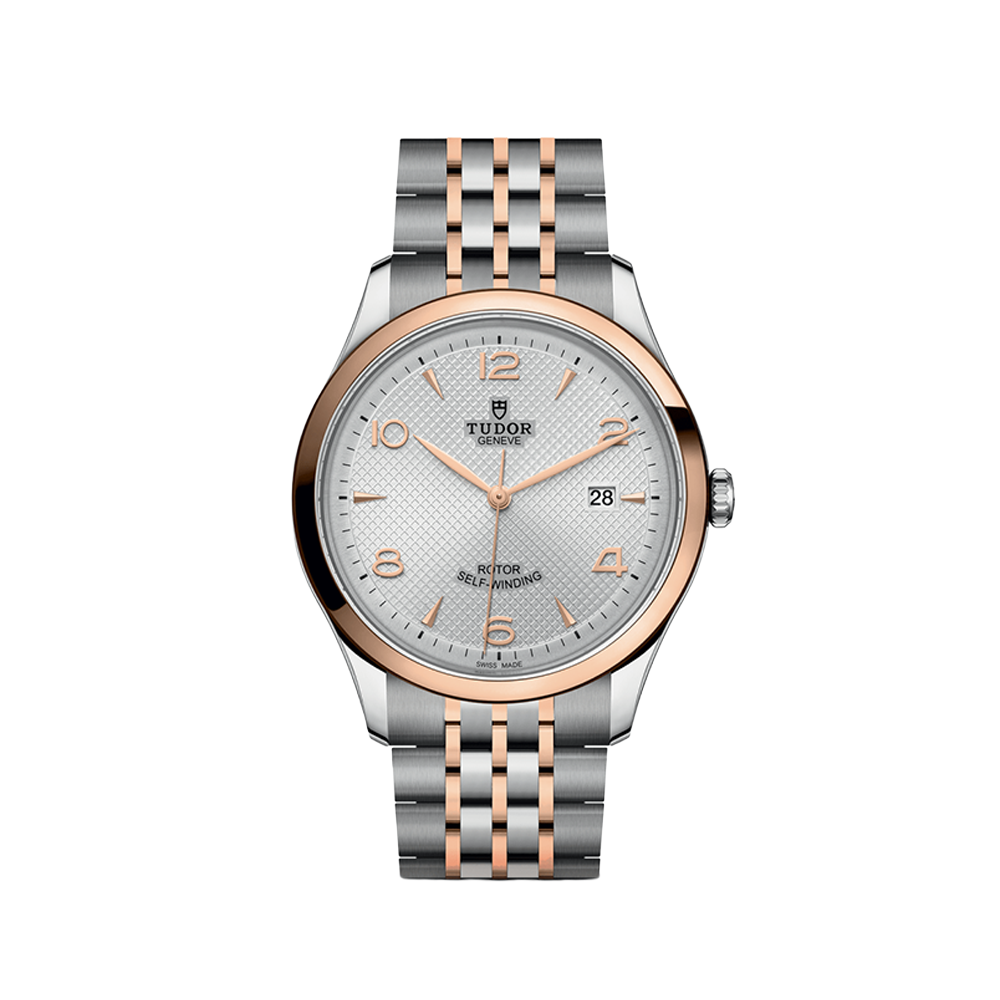 1926 Rose Gold Two-Tone 41mm - Silver on Bracelet