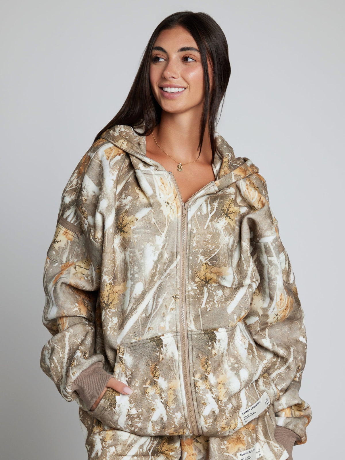 Camo Zip Hoodie – Mega