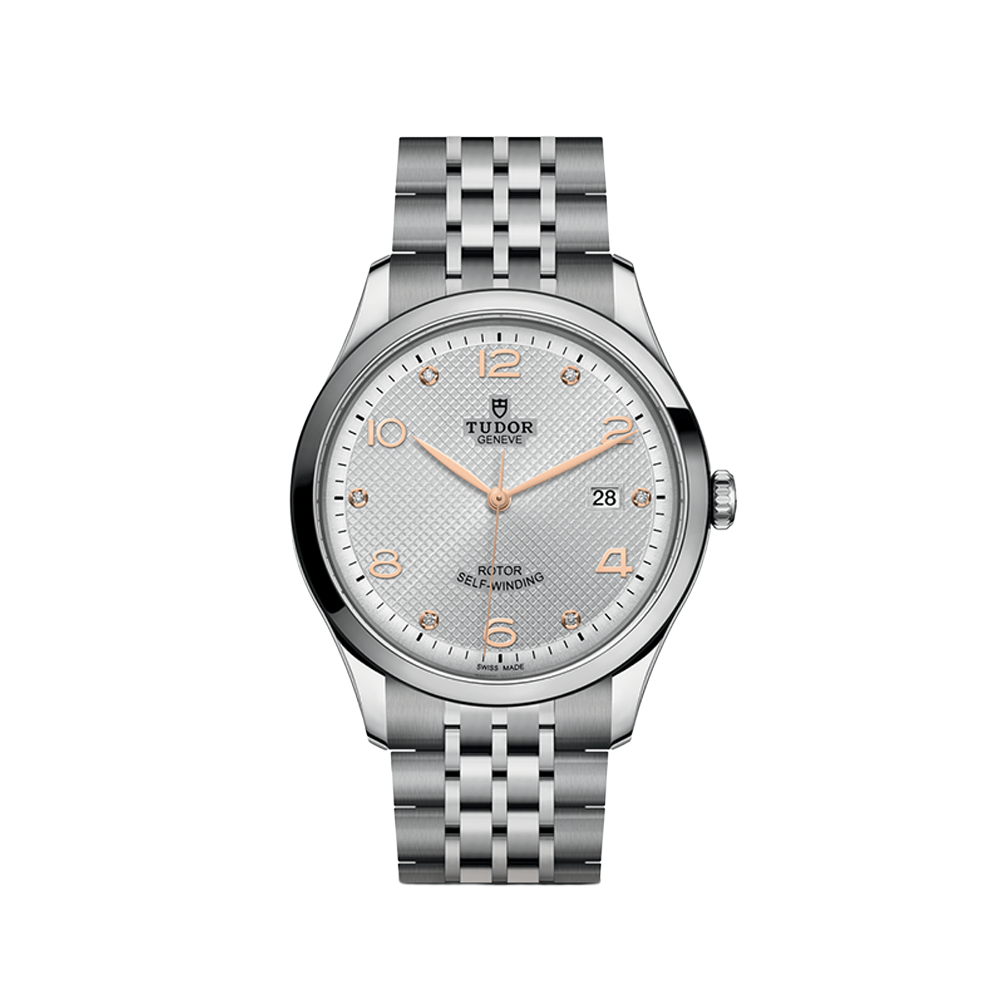 1926 41mm - Silver, Diamond-Set on Bracelet