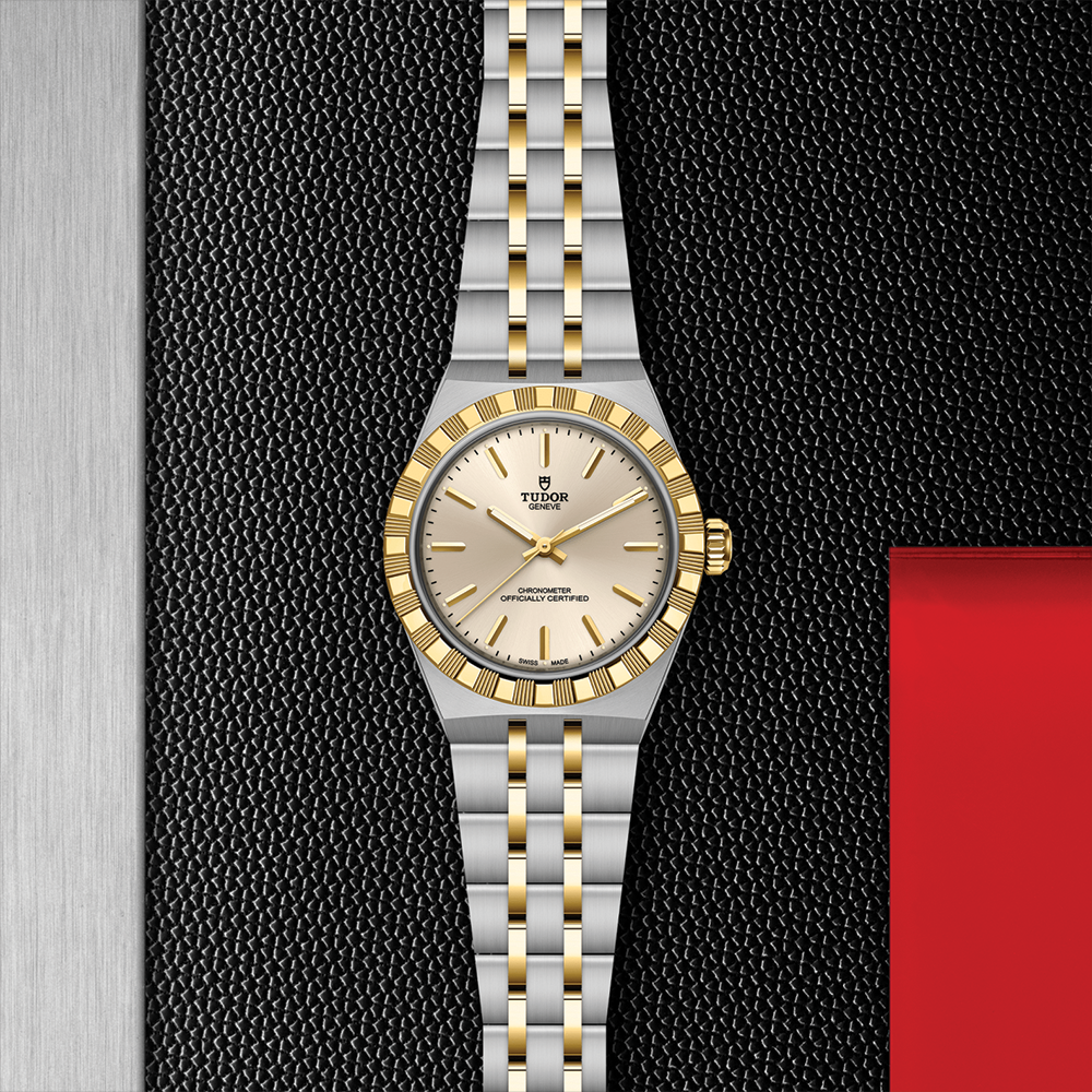 TUDOR Royal Yellow Gold Two-Tone 30mm - Ivory on Bracelet