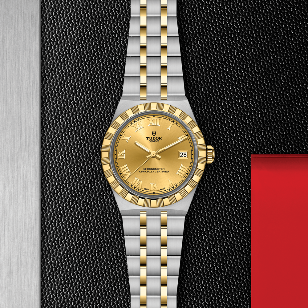TUDOR Royal Yellow Gold Two-Tone 36mm - Champagne on Bracelet