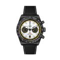 Black Bay Chrono "Carbon 26" 42mm - White on Rubber/Leather Strap